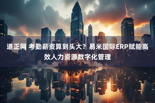 道正网 考勤薪资算到头大？易米国际ERP赋能高效人力资源数字化管理